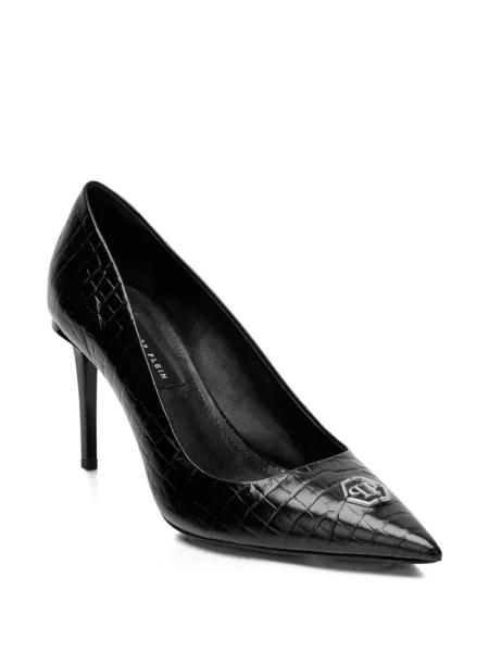 Pantofi cu toc Philipp Plein cu imagine negru