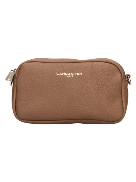 Torebka crossbody Lancaster skórzana brązowa