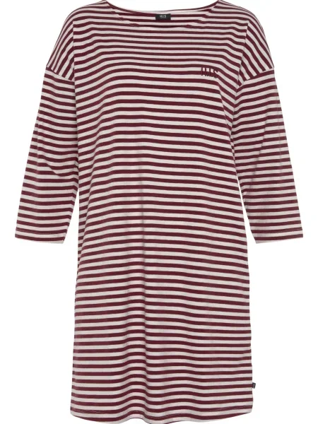 H.I.S Spalna srajca bordo bela