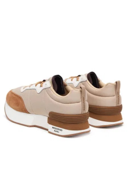 Weekend MaxMara Sneakers tornacipő Wkazambra | hasított bőr barna