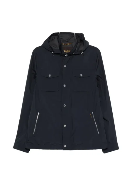 Geacă Moorer cu glugă albastru