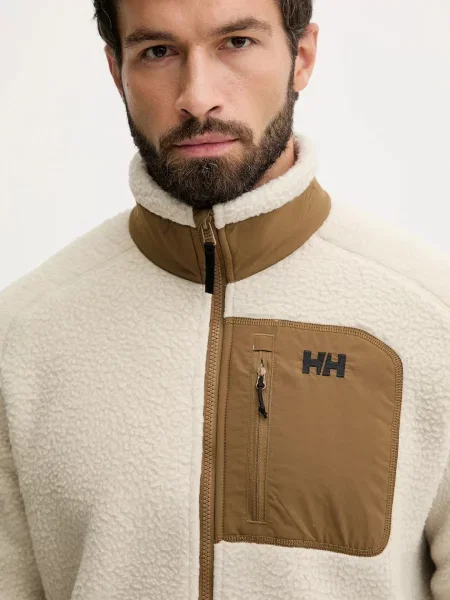 Флисовый однотонный свитер Helly Hansen бежевый