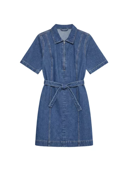 VERO MODA Košeľové šaty VMLOUISE denim modrá