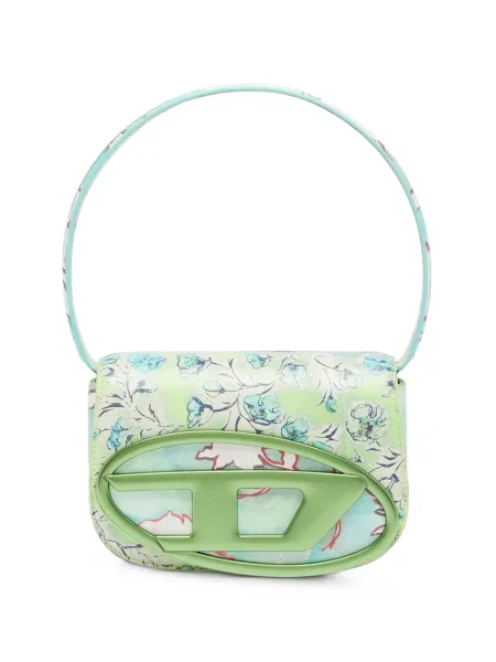 Geantă Diesel cu model floral cu imagine verde