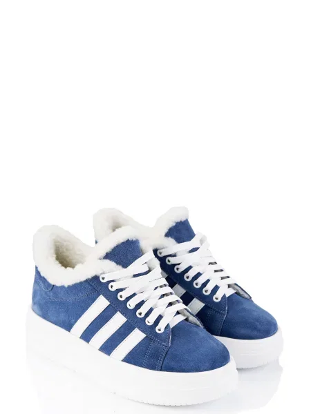 Замшевые кеды Marco Piero синие