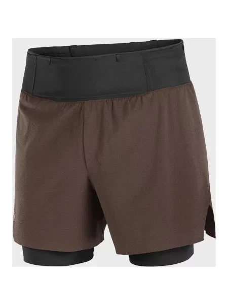 Spodenki Salomon Sense Aero Trail 5" ciemnobrązowe S brązowe