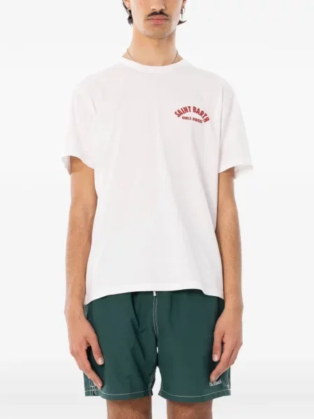 Tricou Mc2 Saint Barth cu imagine alb