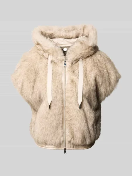 Kamizelka o kroju regular fit ze sztucznego futra Marc Cain