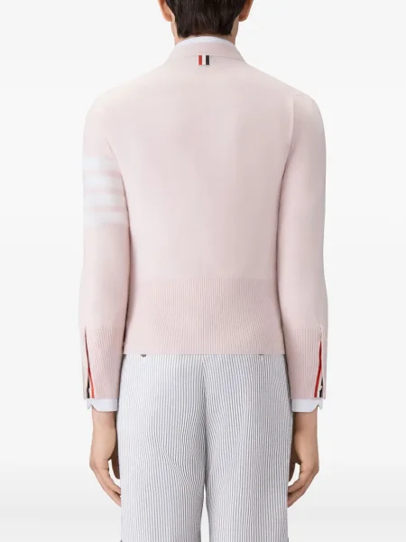 Cardigan Thom Browne cu decolteu în V roz
