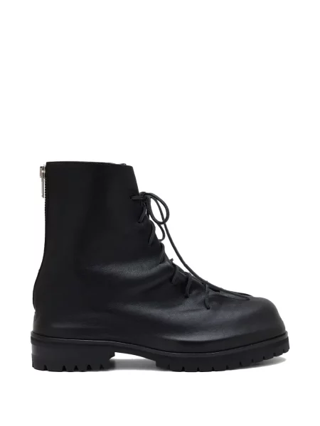 Botine 424 cu șireturi din dantelă negru