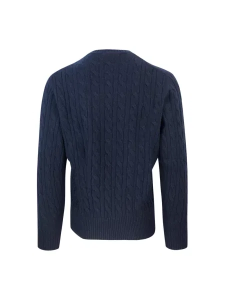 Sweter Lacoste wełniany niebieski