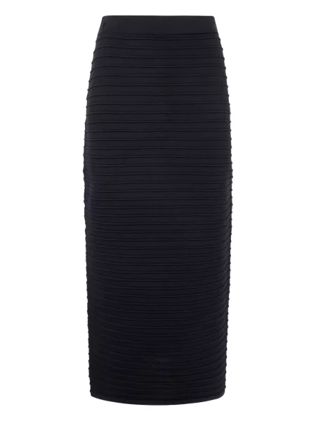 Fustă midi Liviana Conti din jerseu până la genunchi negru