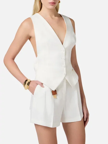 Жилет Elisabetta Franchi бежевий