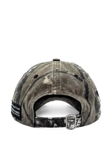 Șapcă Wald zdrențuiți cu model camuflaj maro