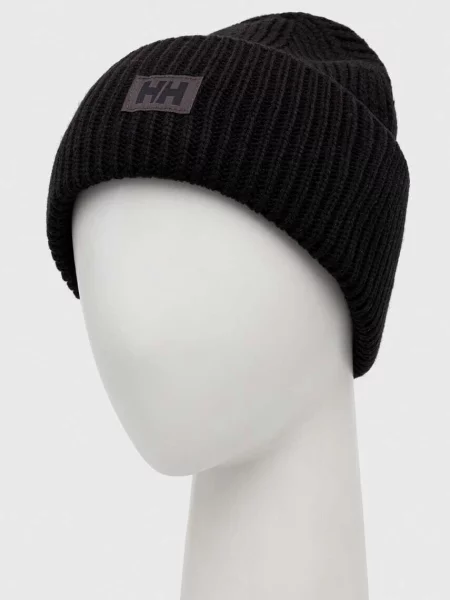 Шапка Helly Hansen з товстого трикотажу чорний
