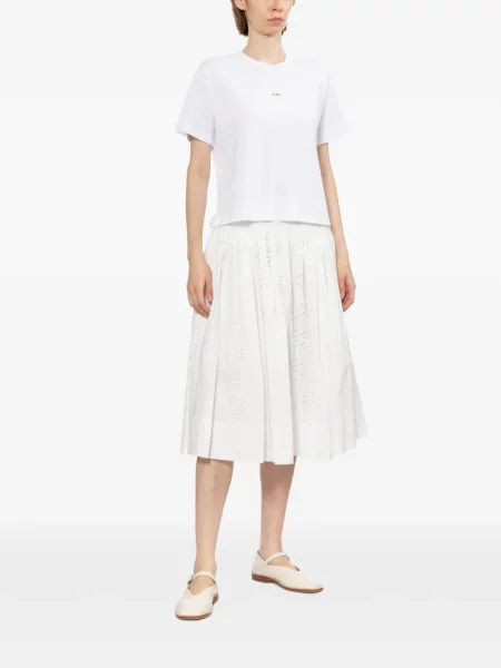 Tricou A.p.c. cu imagine alb
