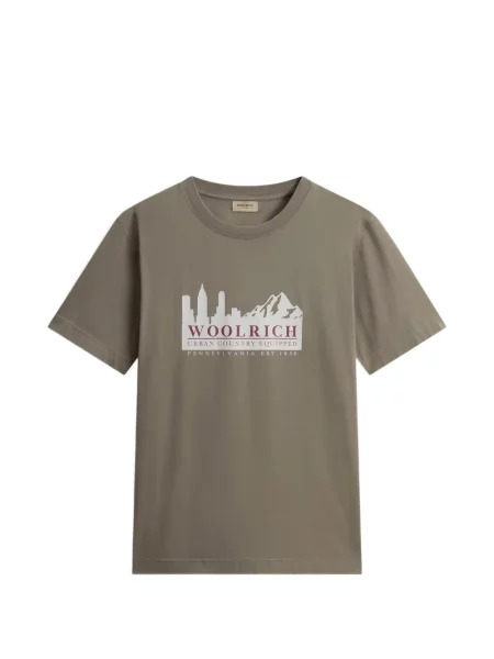 Tricou Woolrich cu autograf verde