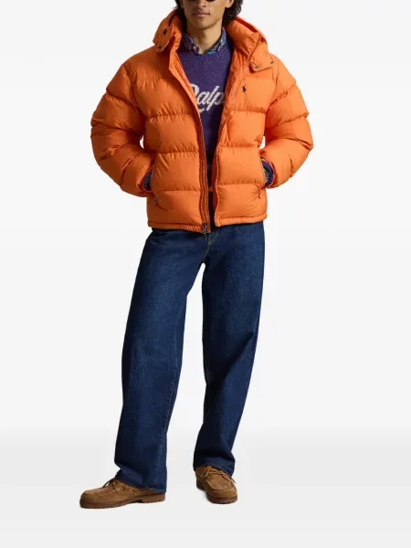 Mănuși Polo Ralph Lauren din piele de căprioară cu șireturi cu vârf închis albastru