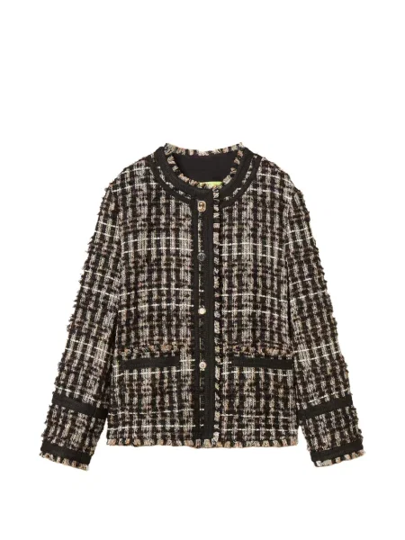 Bouclé geacă Twinset negru