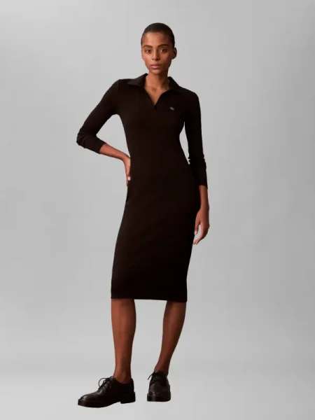 Calvin Klein Jeans Rochie tricotată negru