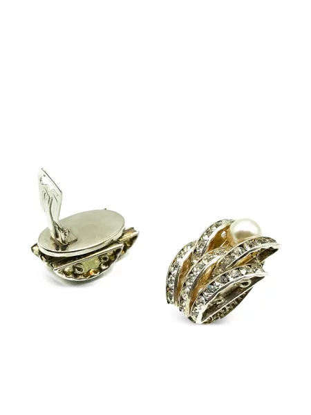Cercei Jennifer Gibson Jewellery de cristal argintiu