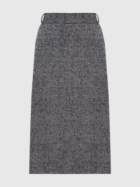 Спідниця з вовною у візерунок Ermanno Scervino