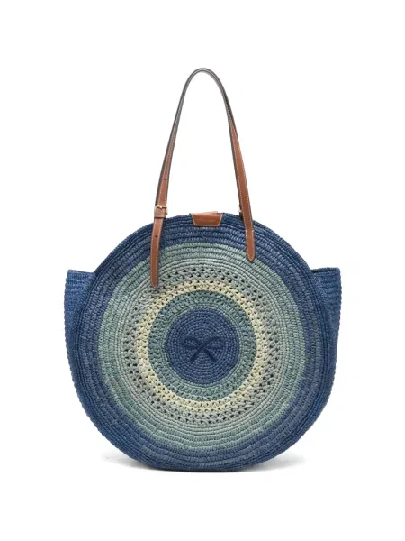 Torebka Anya Hindmarch z kokardką niebieska