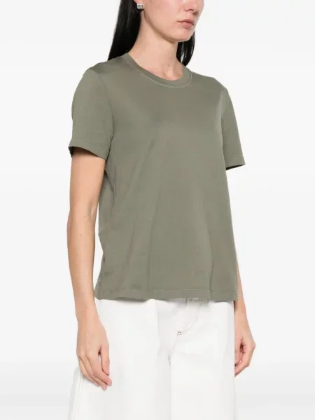 Tricou Roberto Collina cu decolteu rotund verde