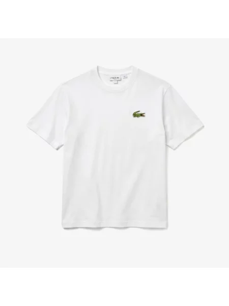 Lacoste T-Shirt O Kroju Oversize biała