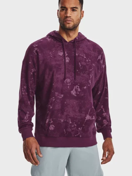 Махровая спортивная кофта Under Armour фиолетовая