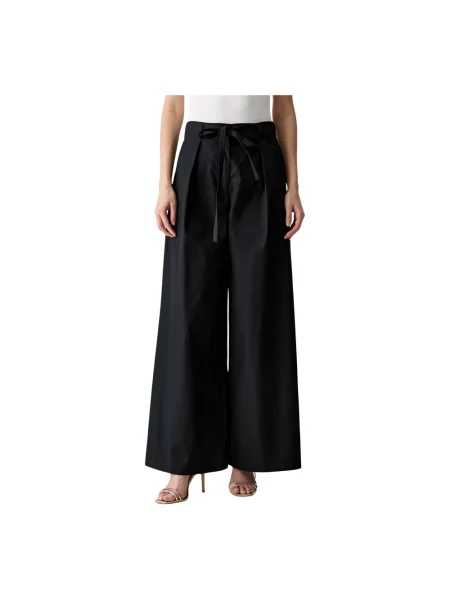 Karl Lagerfeld spodnie wide leg czarne