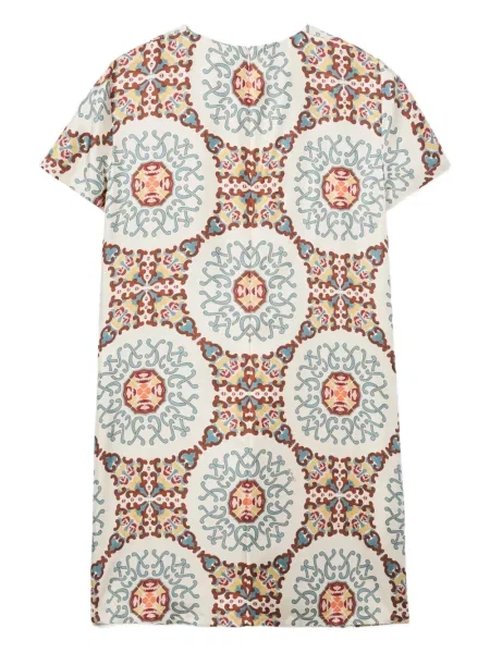 Rochie La Doublej de mătase de costum alb
