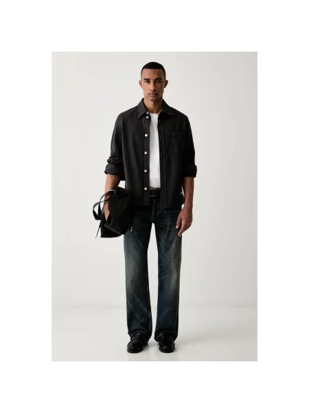 Emporio Armani jeansy loose niebieskie