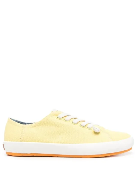 Sneakers Camper με κορδόνια με δαντέλα κίτρινο