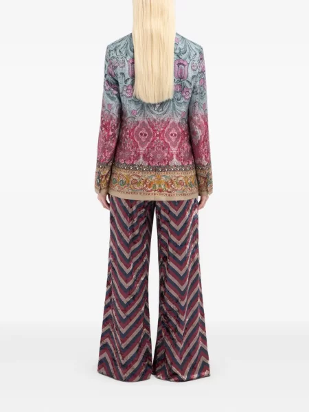 Sacou Pierre-louis Mascia cu model floral cu imagine gri