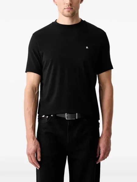Scurt tricou Karl Lagerfeld cu autograf negru