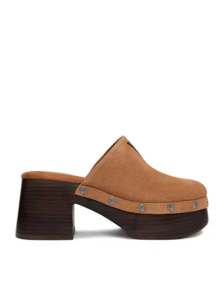 Papuci Guess Jeans maro