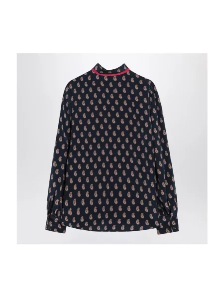Bluzka Valentino z wzorem paisley fioletowa