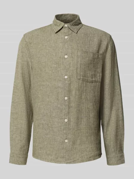 Koszula casualowa o kroju slim fit z mieszanki lnu i bawełny model NELSON' Redefined Rebel