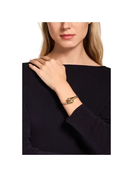 Lniany biustonosz Emporio Armani żółty