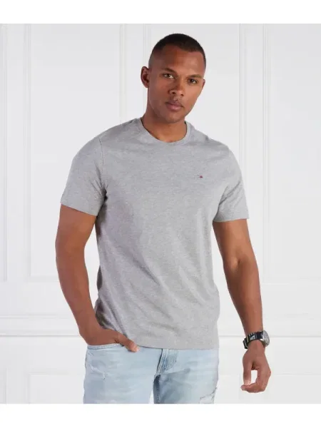 Tommy Jeans tricou TJM ORIGINAL JERSEY | Regular Fit gri