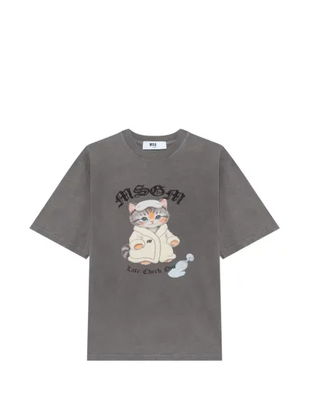 Tricou Msgm cu imagine gri