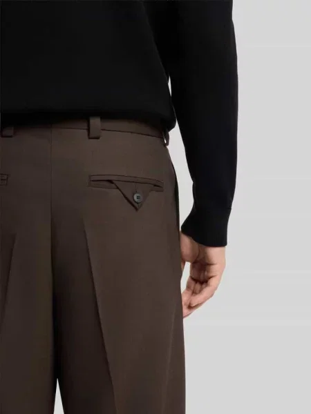 Spodnie garniturowe w kroju modern fit z dodatkiem model Hugo