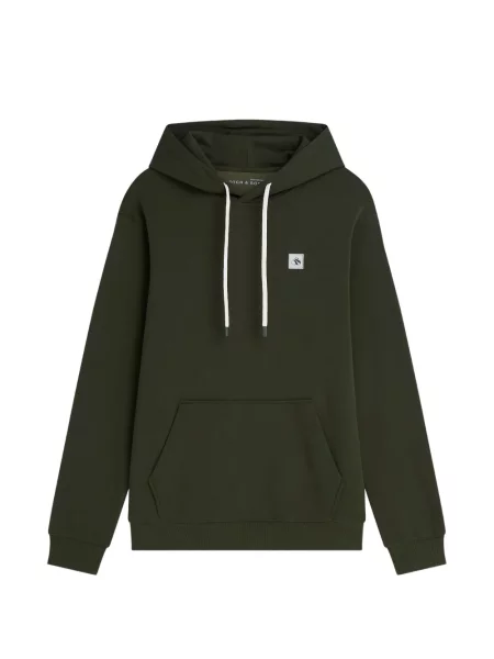 Hanorac cu glugă Scotch & Soda cu autograf cu cordon verde