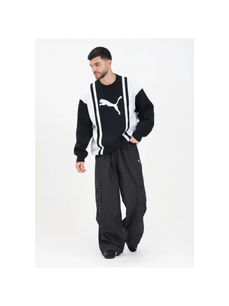 Spodnie cargo Puma w miejskim stylu czarne