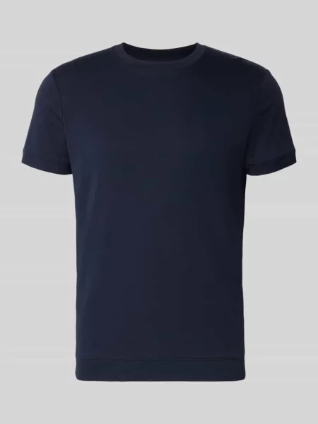 T-shirt z okrągłym dekoltem Ragman granatowa