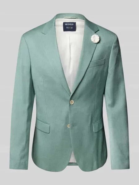 Marynarka do garnituru o kroju slim fit z listwą guzikową Mcneal zielona