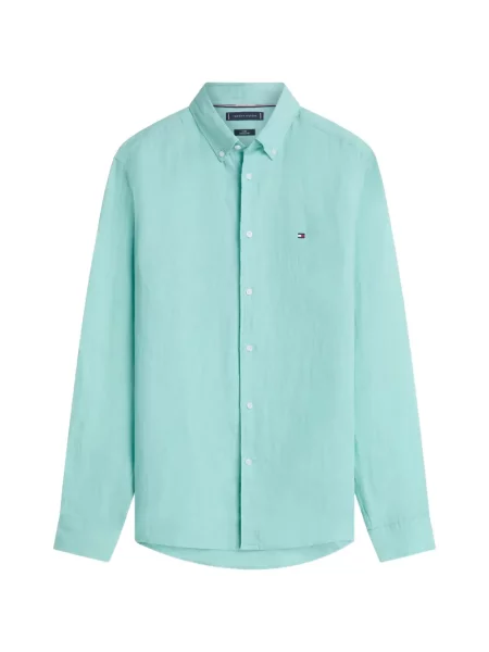 Cămașă Tommy Hilfiger de in verde