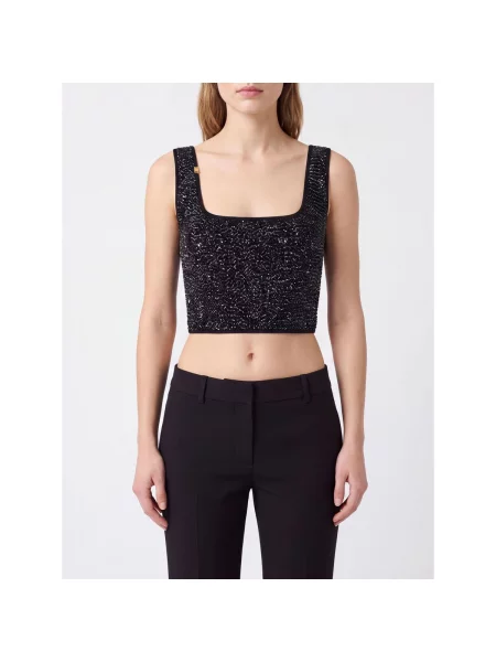 Top Elisabetta Franchi negru