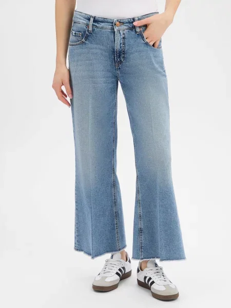 Cambio Jeansy Kobieta L Felina Cropped niebieski